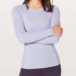 Lululemon Feeling Balanced Sweater Serene Blue Size 6